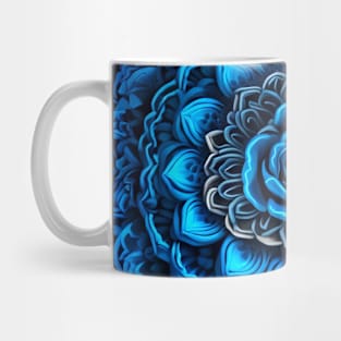 Blue Rose Mandala Mug